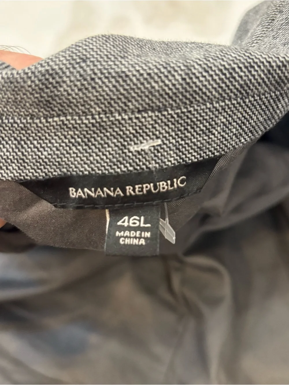 Banana Republic Men’s Standard Fit Sport Coat Blazer Jacket Size 46L Gray